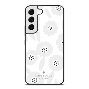 KATE SPADE GREY FLOWER Samsung Galaxy S22 Case Cover
