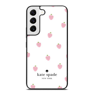 KATE SPADE NEW YORK PINK STRAWBERRY Samsung Galaxy S22 Case Cover KATE SPADE NEW YORK PINK STRAWBERRY Samsung Galaxy S22 Case Cover