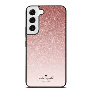 KATE SPADE NEW YORK ROSE WHITE GLITTER Samsung Galaxy S22 Case Cover KATE SPADE NEW YORK ROSE WHITE GLITTER Samsung Galaxy S22 Case Cover
