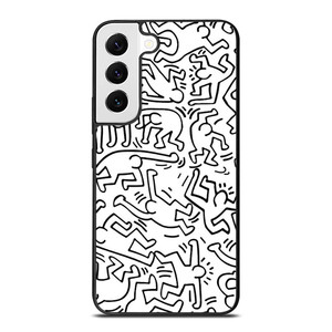 KEITH HARING BLACK WHITE Samsung Galaxy S22 Case Cover