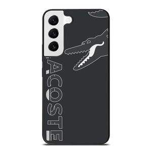 LACOSTE CROCODILE ALL BLACK Samsung Galaxy S22 Case Cover LACOSTE CROCODILE ALL BLACK Samsung Galaxy S22 Case Cover
