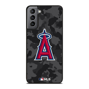 LOS ANGELES ANGELS BASEBALL BLACK CAMO Samsung Galaxy S21 Plus Case Cover