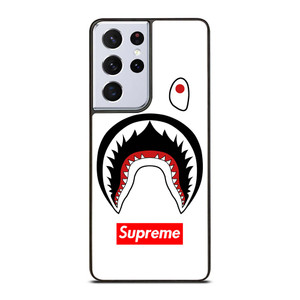 BAPE CAMO SHARK SUPREME WHITE Samsung Galaxy S21 Ultra Case Cover BAPE CAMO SHARK SUPREME WHITE Samsung Galaxy S21 Ultra Case Cover