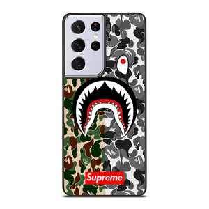 BAPE SHARK SUPREME CAMO 2 Samsung Galaxy S21 Ultra Case Cover BAPE SHARK SUPREME CAMO 2 Samsung Galaxy S21 Ultra Case Cover
