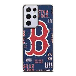BOSTON RED SOX LOGO COLLAGE Samsung Galaxy S21 Ultra Case Cover