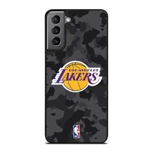 LOS ANGELES LAKERS BLACK CAMO Samsung Galaxy S21 Plus Case Cover
