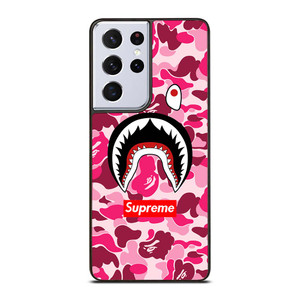 CAMO BATHING APE SUPREME PINK Samsung Galaxy S21 Ultra Case Cover