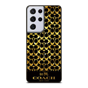 COACH NEW YORK GOLD Samsung Galaxy S21 Ultra Case Cover COACH NEW YORK GOLD Samsung Galaxy S21 Ultra Case Cover