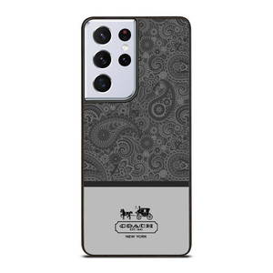 COACH NEW YORK GREY BATIK Samsung Galaxy S21 Ultra Case Cover COACH NEW YORK GREY BATIK Samsung Galaxy S21 Ultra Case Cover