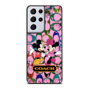 COACH PINK MICKEY MINNIE Samsung Galaxy S21 Ultra Case Cover