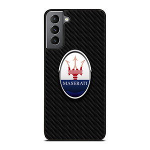 MASERATI LOGO CARBON FIBER Samsung Galaxy S21 Plus Case Cover