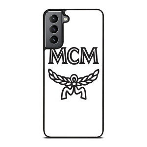 MCM WORLDWIDE WHITE Samsung Galaxy S21 Plus Case Cover