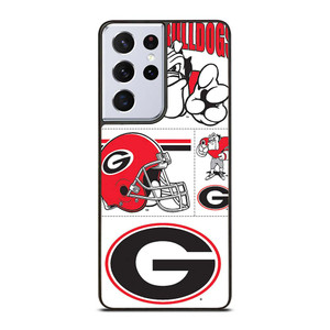 GEORGIA BULLDOGS STICKER COLLECTION Samsung Galaxy S21 Ultra Case Cover