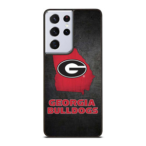 GEORGIA BULLDOGS SYMBOL METAL Samsung Galaxy S21 Ultra Case Cover