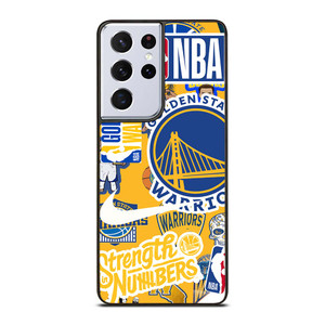GOLDEN STATE WARRIORS NBA STICKER BOMB Samsung Galaxy S21 Ultra Case Cover