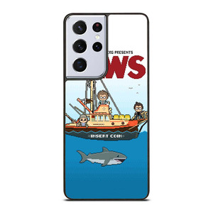 JAWS LOGO 8 BIT Samsung Galaxy S21 Ultra Case Cover JAWS LOGO 8 BIT Samsung Galaxy S21 Ultra Case Cover