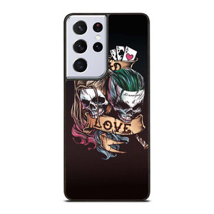 JOKER AND HARLEY QUINN SKULL Samsung Galaxy S21 Ultra Case Cover JOKER AND HARLEY QUINN SKULL Samsung Galaxy S21 Ultra Case Cover