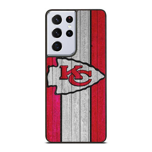 KANSAS CITY CHIEFS WOODEN LOGO Samsung Galaxy S21 Ultra Case Cover