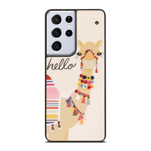 KATE SPADE CAMEL OH HELLO Samsung Galaxy S21 Ultra Case Cover KATE SPADE CAMEL OH HELLO Samsung Galaxy S21 Ultra Case Cover