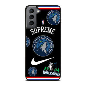 MINNESOTA TIMBERWOLVES NBA X SUPREME NIKE Samsung Galaxy S21 Plus Case Cover