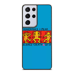 KEITH HARING SILENCE DEATH Samsung Galaxy S21 Ultra Case Cover