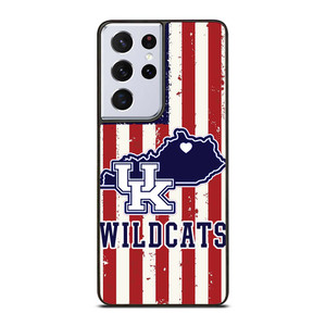 KENTUCKY WILDCATS AMERICAN FLAG Samsung Galaxy S21 Ultra Case Cover
