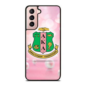 AKA PINK AND GREEN LOGO 2 Samsung Galaxy S21 Case Cover