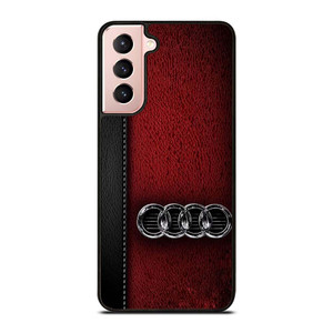 AUDI CAR RED LEATHER Samsung Galaxy S21 Case Cover