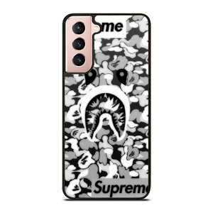 BAPE SHARK LOGO SUPREME BLACK WHITE Samsung Galaxy S21 Case Cover BAPE SHARK LOGO SUPREME BLACK WHITE Samsung Galaxy S21 Case Cover