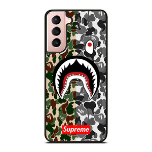BAPE SHARK SUPREME CAMO 2 Samsung Galaxy S21 Case Cover
