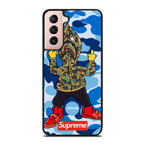 BATHING APE SUPREME SHARK CAMO Samsung Galaxy S21 Case Cover