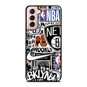 BROOKLYN NETS NBA STICKER BOMB Samsung Galaxy S21 Case Cover