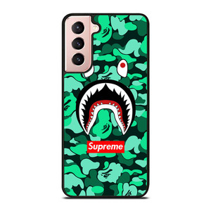 CAMO BATHING APE SUPREME GREEN Samsung Galaxy S21 Case Cover CAMO BATHING APE SUPREME GREEN Samsung Galaxy S21 Case Cover