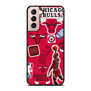 CHICAGO BULLS STICKER BOMB Samsung Galaxy S21 Case Cover CHICAGO BULLS STICKER BOMB Samsung Galaxy S21 Case Cover