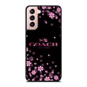 COACH FLOWERS PURPLE Samsung Galaxy S21 Case Cover COACH FLOWERS PURPLE Samsung Galaxy S21 Case Cover