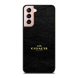 COACH LOGO TEXTURE BLACK Samsung Galaxy S21 Case Cover