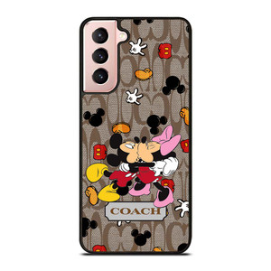 COACH MICKEY MINNIE MOUSE KISS Samsung Galaxy S21 Case Cover COACH MICKEY MINNIE MOUSE KISS Samsung Galaxy S21 Case Cover