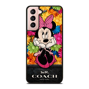 COACH MINNIE MOUSE FLOWER Samsung Galaxy S21 Case Cover