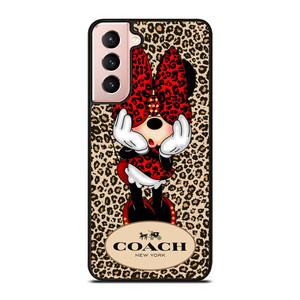 COACH MINNIE MOUSE LEOPARD Samsung Galaxy S21 Case Cover COACH MINNIE MOUSE LEOPARD Samsung Galaxy S21 Case Cover