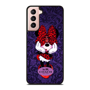 COACH MINNIE MOUSE PURPLE Samsung Galaxy S21 Case Cover COACH MINNIE MOUSE PURPLE Samsung Galaxy S21 Case Cover