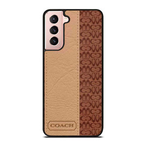 COACH NEW YORK BROWN LEATHER Samsung Galaxy S21 Case Cover COACH NEW YORK BROWN LEATHER Samsung Galaxy S21 Case Cover