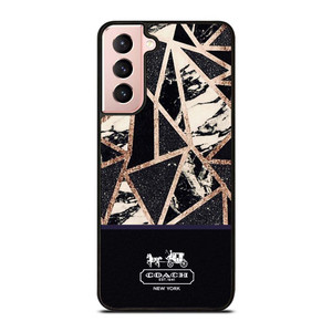COACH NEW YORK GOLD BLACK TEXTURE Samsung Galaxy S21 Case Cover COACH NEW YORK GOLD BLACK TEXTURE Samsung Galaxy S21 Case Cover