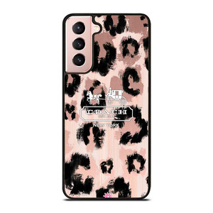 COACH NEW YORK LEOPARD SKIN Samsung Galaxy S21 Case Cover