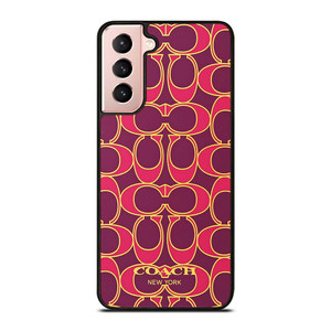 COACH NEW YORK PINK GOLD Samsung Galaxy S21 Case Cover COACH NEW YORK PINK GOLD Samsung Galaxy S21 Case Cover