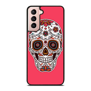 DAY OF THE DEAD PINK Samsung Galaxy S21 Case Cover DAY OF THE DEAD PINK Samsung Galaxy S21 Case Cover