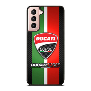 DUCATI CORSE CARBON LOGO Samsung Galaxy S21 Case Cover