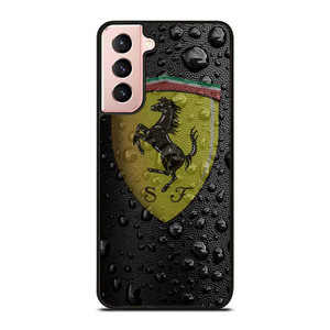 FERRARI DROP WATER BLACK Samsung Galaxy S21 Case Cover