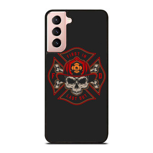 FIREFIGHTER FIREMAN SKULL LOGO Samsung Galaxy S21 Case Cover