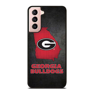 GEORGIA BULLDOGS SYMBOL METAL Samsung Galaxy S21 Case Cover