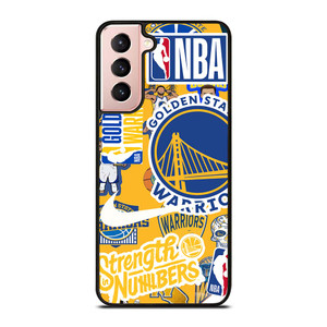 GOLDEN STATE WARRIORS NBA STICKER BOMB Samsung Galaxy S21 Case Cover